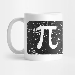 Happy Pi Day No. 2: On March 14th. Sticker design with black lettering with white fill Mug